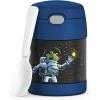 THERMOS FUNTAINER Insulated Food Jar, 10 Ounce, Kid Friendly Food Jar with Foldable Spoon, Bluey(Space Frog)