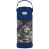 THERMOS FUNTAINER Water Bottle with Straw – 12 Ounce – Kids Stainless Steel Vacuum Insulated Water Bottle with Lid, Bluey(Lightyear)