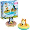 TOMY Toomies Bluey Bath Toys – Bluey’s Family Pourers – Includes Chilli, Bandit, Bingo and Bluey Figures – Nesting and Stacking Cups for Bath, Beach or Pool – 4 Count – Ages 18 Months and Up(Splash& Float Combo)