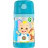 Thermos Baby 10 oz. Stainless Steel Bottle with pop-up straw, Bluey(Cocomelon)