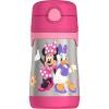 Thermos Baby 10 oz. Stainless Steel Bottle with pop-up straw, Bluey(Minnie Mouse)