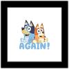 Trends International Gallery Pops Bluey – Again! Wall Art Wall Poster, 12.00″ x 12.00″, White Frame Version(Black Frame Version)