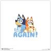 Trends International Gallery Pops Bluey – Again! Wall Art Wall Poster, 12.00″ x 12.00″, White Frame Version(Unframed Version)