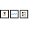 Trends International Gallery Pops Bluey – Family Wall Art Bundle (3-Pack) Gallery Pops Wall Art, White Framed Version(Black Framed Version)