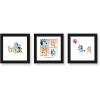 Trends International Gallery Pops Bluey – For Real Life Wall Art Bundle (3-Pack) Gallery Pops Wall Art, White Framed Version(Black Framed Version)