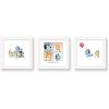 Trends International Gallery Pops Bluey – For Real Life Wall Art Bundle (3-Pack) Gallery Pops Wall Art, White Framed Version(White Framed Version)
