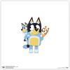 Trends International Gallery Pops Bluey – Piggyback Sisters Wall Art, White Framed Version, 12″ x 12″ Gallery Pops Wall Art(Unframed Version)