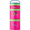 Whiskware Bluey Stackable Snack Containers for Babies, Toddlers, and Kids, 3 Stackable Snack Cups for School and Travel, Cupholder Friendly, Bluey and Bingo! Let’s Do This!(Mulan)