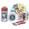Zak Designs Bluey Kids Dinnerware Gift Set Includes Plate, Bowl, Tumbler, Water Bottle, and Utensil Tableware, Made of Durable Material and Perfect for Kids (6 Piece Gift Set, BPA-Free)(PAW Patrol – 6pcs)