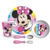 Zak Designs Bluey Kids Dinnerware Gift Set Includes Plate, Bowl, Tumbler, Water Bottle, and Utensil Tableware, Made of Durable Material and Perfect for Kids (6 Piece Gift Set, BPA-Free)(Minnie Mouse)