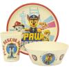 Zak Designs Bluey Kids Dinnerware Set 3 Pieces, Durable and Sustainable Melamine Bamboo Plate, Bowl, and Tumbler are Perfect For Dinner Time With Family (Bluey, Bingo, Bandit, Chilli)(Paw Patrol)