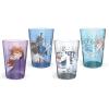 Zak Designs Bluey Nesting Tumbler Set Includes Durable Plastic Cups with Variety Artwork, Fun Drinkware is Perfect for Kids (14.5 oz, 4-Pack, Non-BPA)(Anna & Elsa & Olaf)