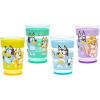Zak Designs Bluey Nesting Tumbler Set Includes Durable Plastic Cups with Variety Artwork, Fun Drinkware is Perfect for Kids (14.5 oz, 4-Pack, Non-BPA)(Bluey)