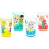 Zak Designs Bluey Nesting Tumbler Set Includes Durable Plastic Cups with Variety Artwork, Fun Drinkware is Perfect for Kids (14.5 oz, 4-Pack, Non-BPA)(CoComelon)