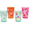 Zak Designs Bluey Nesting Tumbler Set Includes Durable Plastic Cups with Variety Artwork, Fun Drinkware is Perfect for Kids (14.5 oz, 4-Pack, Non-BPA)(Peppa Pig)