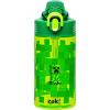 Zak Designs Bluey Sage Kids Water Bottle For School or Travel, 16oz Durable Plastic Water Bottle With Straw, Handle, and Leak-Proof, Pop-Up Spout Cover (Bluey & Bingo)(Minecraft (Creeper))