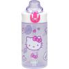 Zak Designs Bluey Sage Kids Water Bottle For School or Travel, 16oz Durable Plastic Water Bottle With Straw, Handle, and Leak-Proof, Pop-Up Spout Cover (Bluey & Bingo)(Hello Kitty (16 Ounces))