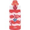 Zak Designs Bluey Sage Kids Water Bottle For School or Travel, 16oz Durable Plastic Water Bottle With Straw, Handle, and Leak-Proof, Pop-Up Spout Cover (Bluey & Bingo)(Dr. Seuss (The Cat in the Hat))