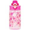 Zak Designs Bluey Sage Kids Water Bottle For School or Travel, 16oz Durable Plastic Water Bottle With Straw, Handle, and Leak-Proof, Pop-Up Spout Cover (Bluey & Bingo)(Flower Power)