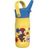 Zak Designs Harmony Bluey Water Bottle for Travel or At Home, 18oz Durable Plastic is Leak-Proof When Closed with Straw Lid and Carry Handle, 2-Pack (Bluey and Bingo)(Spiderman)