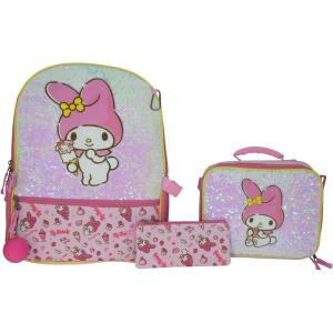 AI ACCESSORY INNOVATIONS Bluey 4 Piece Backpack Set for Pre School Girls & Boys, Kids 16″ School Bag(Pink)