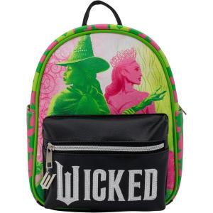 AI ACCESSORY INNOVATIONS Bluey Big Face Mini Cosplay PU Backpack Purse, Shoulder Bag with Epoxy Filled Metal Pineapple Charm, 10.5 Inch, Adjustable Straps, Faux Leather(Wicked)