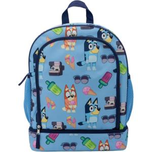 AI ACCESSORY INNOVATIONS Bluey & Bingo 2 in 1 kids Backpack, 16″ School Bag with Insulated Pocket & Bento Box for Boys & Girls, Blue(Bluey)