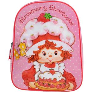 AI ACCESSORY INNOVATIONS Bluey & Bingo Kids Backpack, Elementary School Girls Book Bag with Padded Straps, Purple(Strawberry Shortcake)