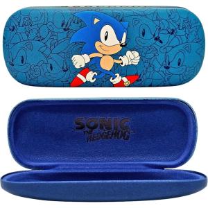 ARKAID Kids Glasses Case | Bluey | Spider-Man | Sonic | TMNT | Paw Patrol | Jurassic | Mickey Mouse | Kid Size Protection(Sonic)