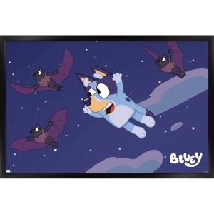 Bluey – Bats Wall Poster, 19L” x 13W”, Premium Unframed Version(Black Framed Version)