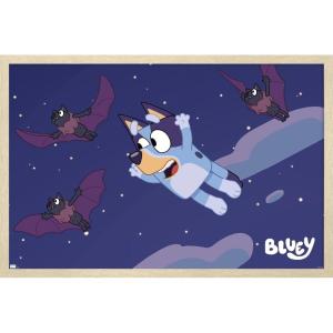 Bluey – Bats Wall Poster, 19L” x 13W”, Premium Unframed Version(Blonde Framed Version)