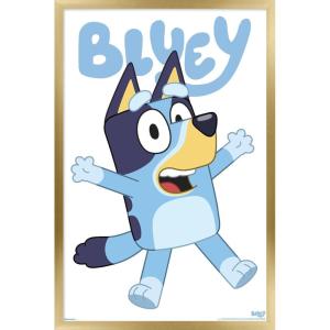 Bluey – Bluey Feature Series Wall Poster, 19L” x 13W”, Premium Unframed Version(Gold Framed Version)