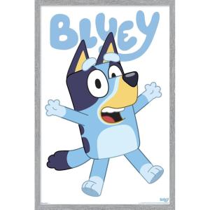 Bluey – Bluey Feature Series Wall Poster, 19L” x 13W”, Premium Unframed Version(Gray Framed Version)