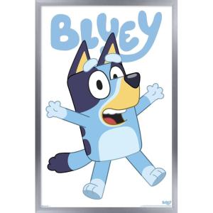Bluey – Bluey Feature Series Wall Poster, 19L” x 13W”, Premium Unframed Version(Silver Framed Version)