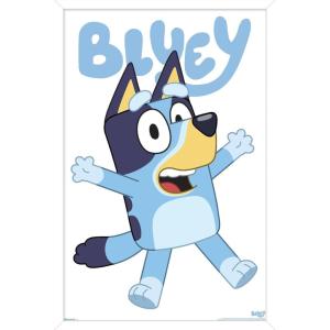 Bluey – Bluey Feature Series Wall Poster, 19L” x 13W”, Premium Unframed Version(White Framed Version)
