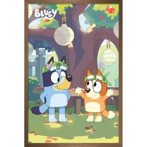 Bluey – Duo Wall Poster, 19L” x 13W”, Premium Unframed Version(Bronze Framed Version)