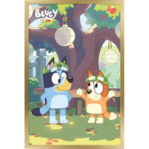 Bluey – Duo Wall Poster, 19L” x 13W”, Premium Unframed Version(Gold Framed Version)