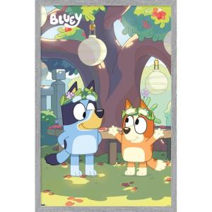 Bluey – Duo Wall Poster, 19L” x 13W”, Premium Unframed Version(Gray Framed Version)