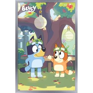 Bluey – Duo Wall Poster, 19L” x 13W”, Premium Unframed Version(Silver Framed Version)