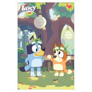 Bluey – Duo Wall Poster, 19L” x 13W”, Premium Unframed Version(White Framed Version)