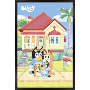 Bluey – Family Wall Poster, 19L” x 13W”, Premium Unframed Version(Black Framed Version)
