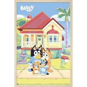 Bluey – Family Wall Poster, 19L” x 13W”, Premium Unframed Version(Blonde Framed Version)