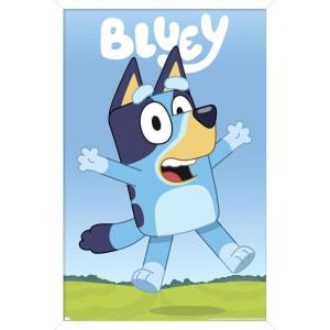 Bluey – Hey Wall Poster, 22.4L” x 14.7W”, Premium Unframed Version(White Framed Version)