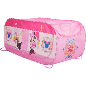 Bluey 2 in 1 Kids Pop Up Play Tent and Twin Bed Tent for Pretend and Imaginative Play(Minnie Mouse)