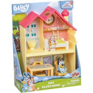 Bluey 2-Sided Treehouse Playset, 11”, Action-Packed Tree Toys Set with 4 Accessories and 2.5” Articulated Figure, Animal Toys for Kids Ages 3+(Heeler Home)