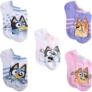 Bluey 5PK CHEER SHORTIE SOCKS(Blush (5-pack))