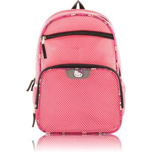 Bluey Backpack for Kids | Bluey and Bingo Bookbag for Girls, Boys, Unisex | Toddler Travel Bag, Mesh Cordura Lightweight Backpack | Ages 3+(Hello Kitty)