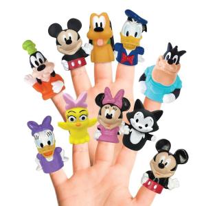 Bluey Bath Finger Puppets, 10 Pc – Party Favors, Educational, Bath Toys, Story Time, Beach Toys, Playtime, Stocking Stuffer(3 inches)