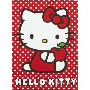 Bluey Canvas Wall Art and Décor with 3D Tufting,Kids Bedroom or Playroom Wall Decoration, 11″ W x 15″ H(Hello Kitty White Dot)