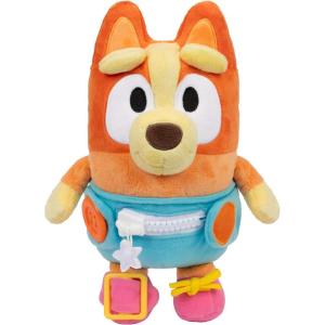 Bluey Care and Cuddle Soft Baby Toy Plush, 11”, Interactive Electronic Baby Plush Toy with 10 Different Sounds, Cuddly Soft Toys for Ages 3+(Dress & Play Baby Bingo)